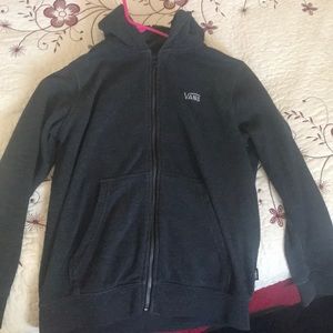 kids vans zip up sweater